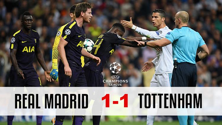 Real Madrid 1-1 Tottenham Copyright: Panca Putra Pamungkas/INDOSPORT
