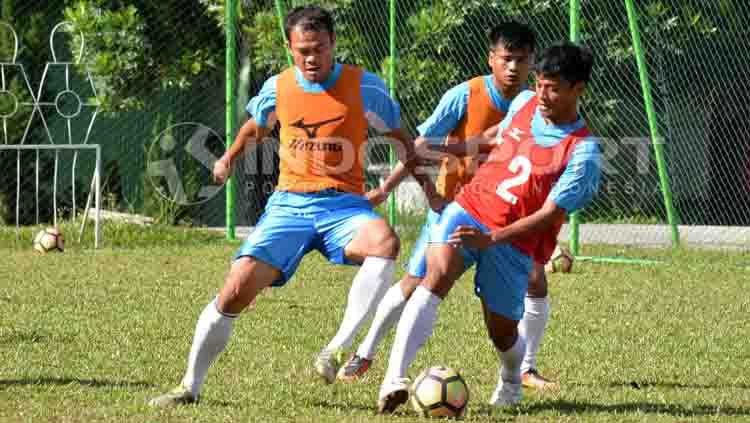 Semen Padang saat sedang latihan. Copyright: Taufik Hidayat/INDOSPORT