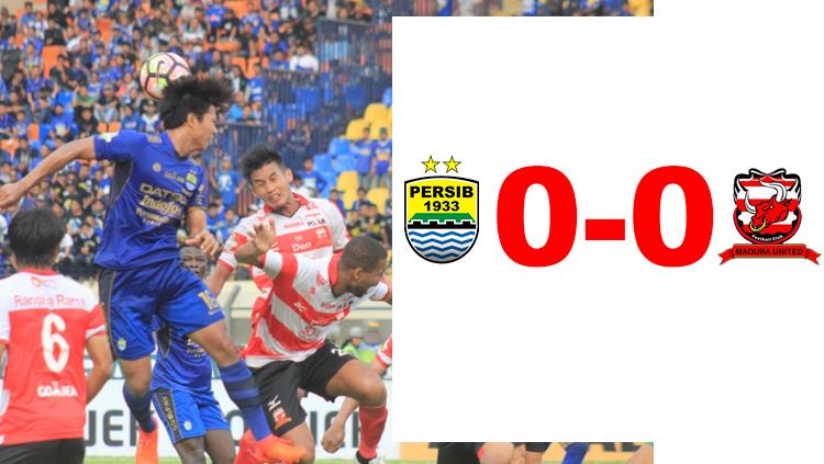 Hasil pertandingan Persib Bandung vs Madura United. Copyright: Grafis: Eli Suhaeli/INDOSPORT