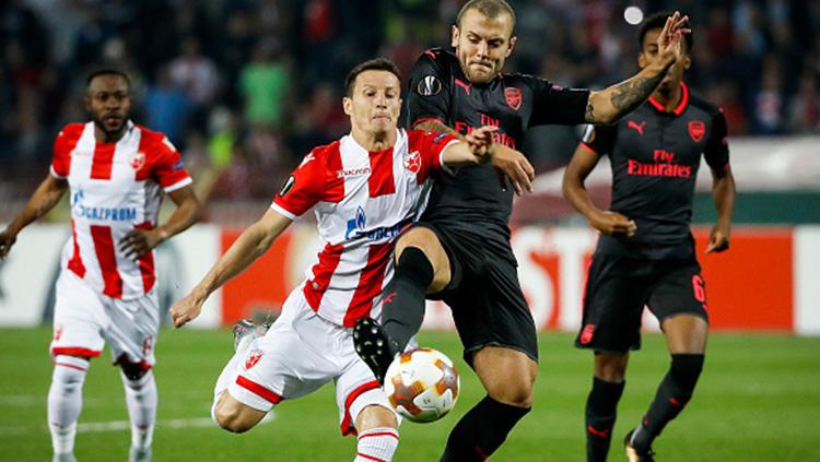 Red Star Belgrade vs Arsenal. Copyright: Istimewa