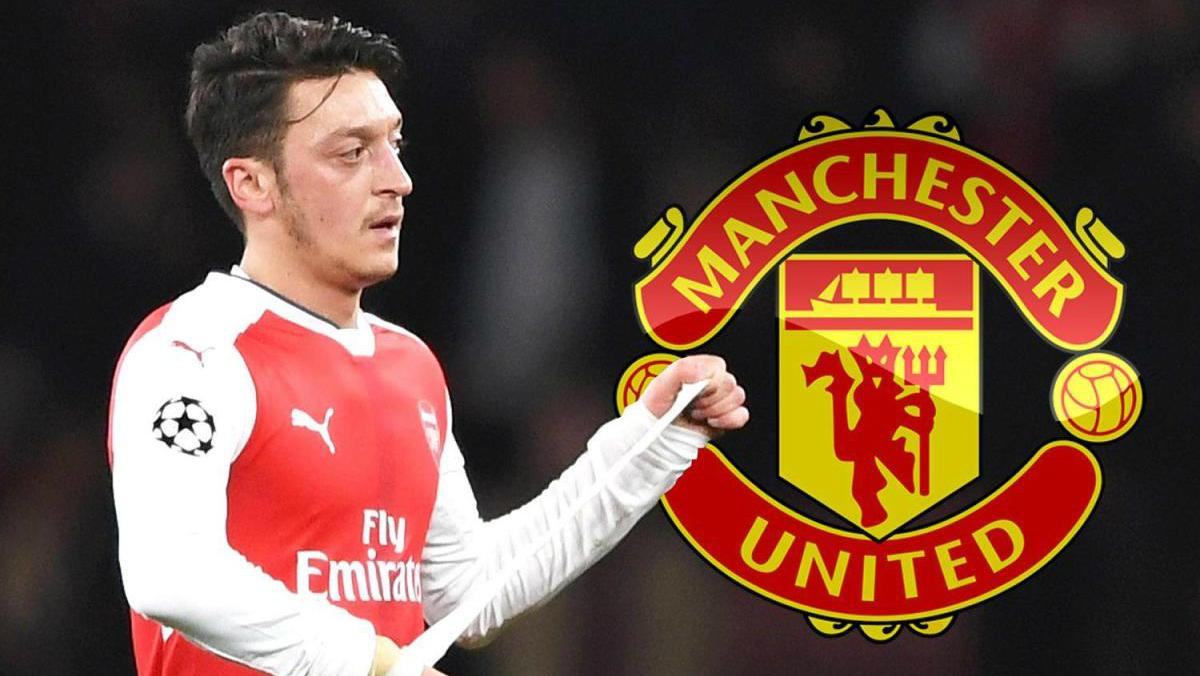 Mesut Ozil dirumorkan akan ke Manchester United pada musim depan. Copyright: The Sun