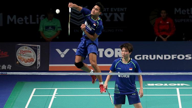 Tontowi Ahmad/Liliyana Natsir di Perempatfinal Denmark Open 2017 Copyright: Humas PBSI