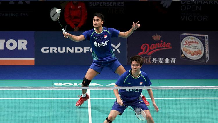 Tontowi Ahmad/Liliyana Natsir di Perempatfinal Denmark Open 2017 Copyright: Humas PBSI