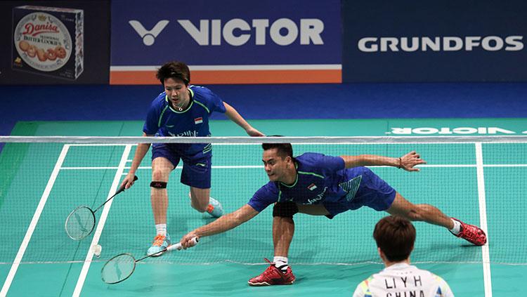 Tontowi Ahmad/Liliyana Natsir di Perempatfinal Denmark Open 2017 Copyright: Humas PBSI