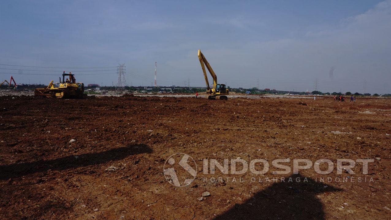 Kondisi Pembangunan Stadion BMW Copyright: Herry Ibrahim/Indosport.com