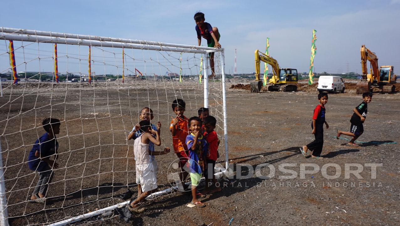 Kondisi Pembangunan Stadion BMW Copyright: Herry Ibrahim/Indosport.com