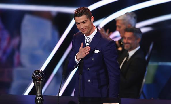 Cristiano Ronaldo saat menjuarai The Best FIFA Football Awards, Januari silam. Copyright: INDOSPORT