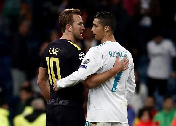 Harry Kane dan Cristiano Ronaldo. Copyright: INDOSPORT