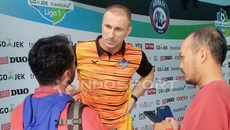 Bek asing Gresik United, Sasa Zecevic. Copyright: Ian Setiawan/INDOSPORT