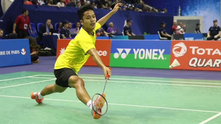 Anthony Ginting, pebulutangkis tunggal putra Indonesia. Copyright: PBSI