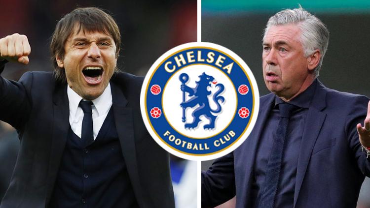 Antonio Conte vs Carlo Ancelotti. Copyright: INDOSPORT