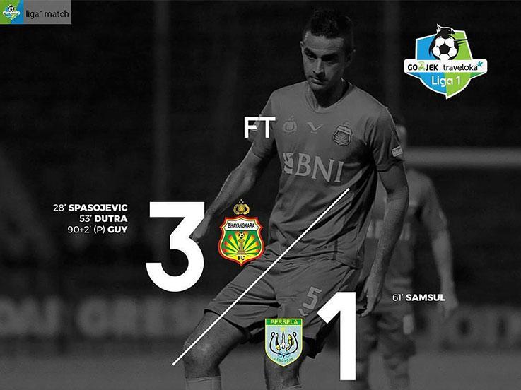 Hasil Bhayangkara FC vs Persela Lamongan. Copyright: Instagram @bhayangkarafc