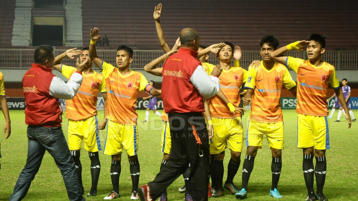 Selebrasi skuat Penajam Utama. Copyright: Prima Pribadi/INDOSPORT