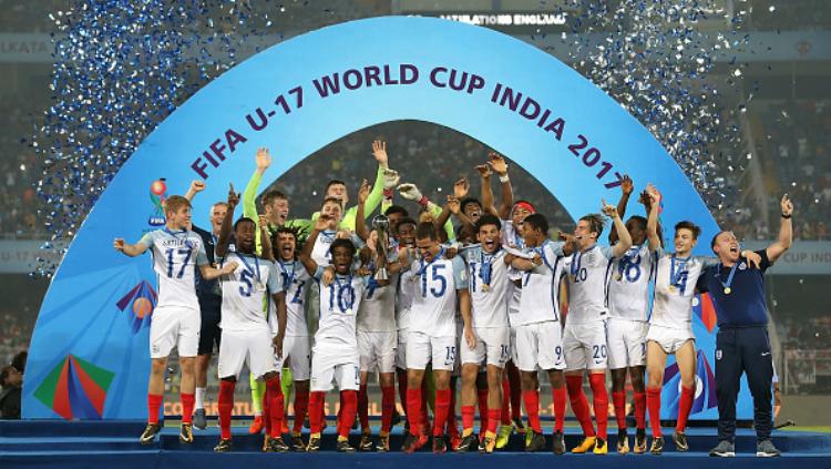 Timnas Inggris sukses jadi kampiun Piala Dunia U-17. Copyright: INDOSPORT