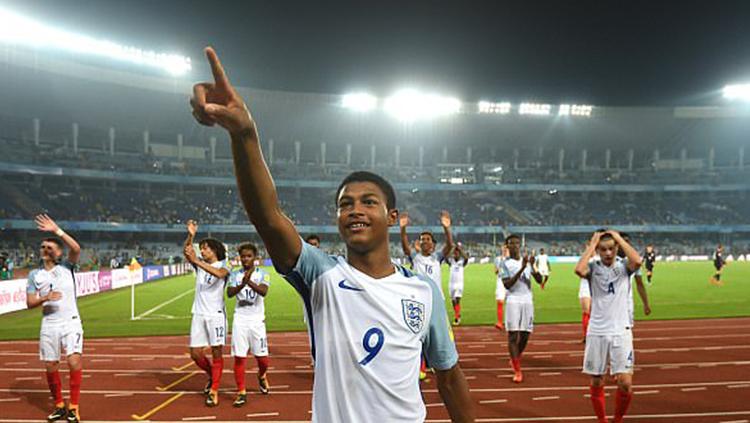 Striker muda Timnas Inggris dan Liverpool, Rhian Brewster. Copyright: dailymail.co.uk