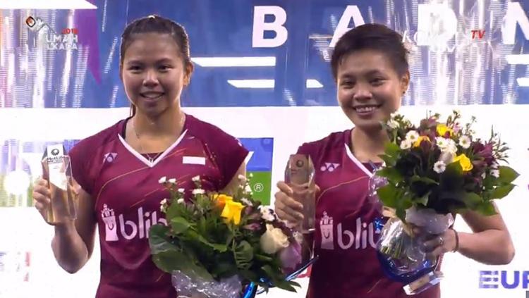 Greysia/Apriyani sukses meraih juara ganda putri French Open 2017. Copyright: Istimewa