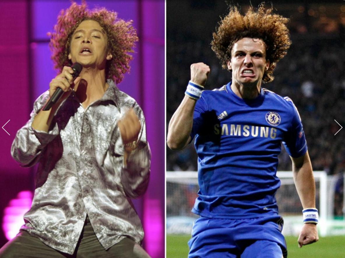 Justin Guarini dan David Luiz Copyright: NY Daily News