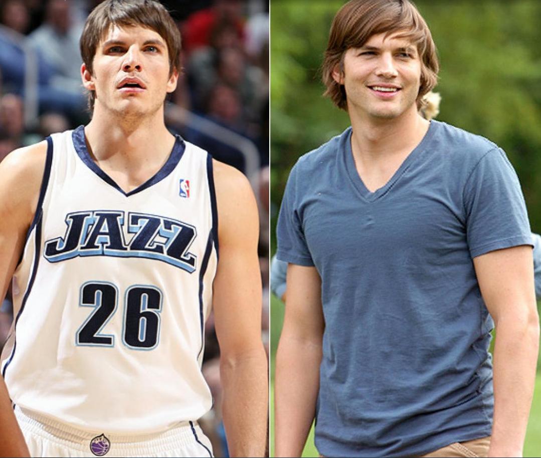 kyle korver dan ashton kutcher Copyright: NY Daily News