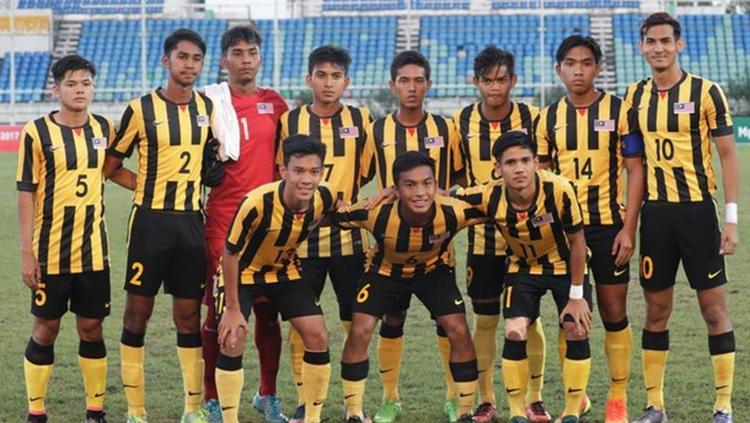Skuat Malaysia U-19. Copyright: Fourfourwo