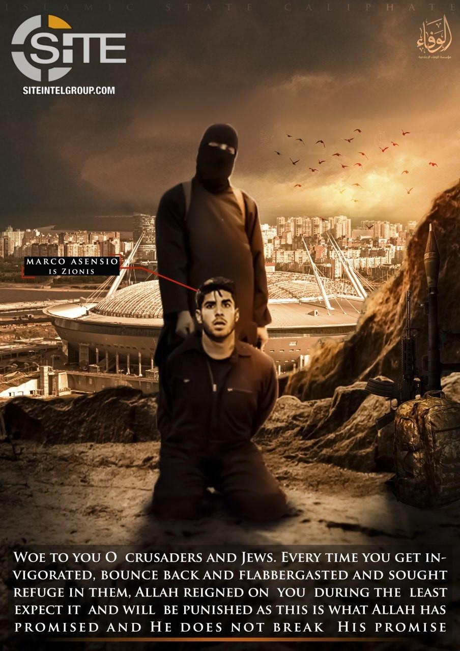 ISIS Gunakan Asensio Sebagai Ancaman. Copyright: MARCA