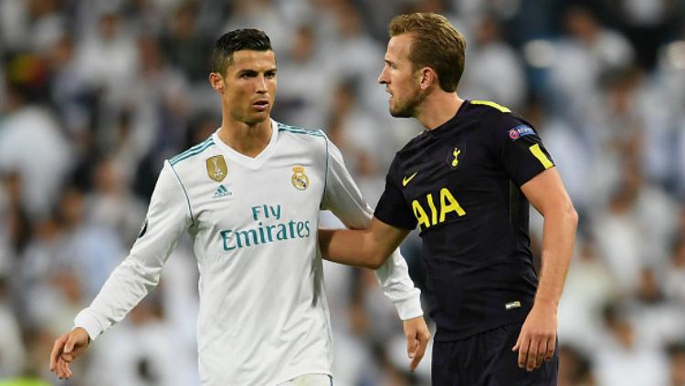 Cristiano Ronaldo dan Harry Kane. Copyright: INDOSPORT