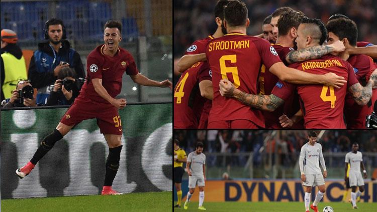 AS Roma vs Chelsea. Copyright: INDOSPORT