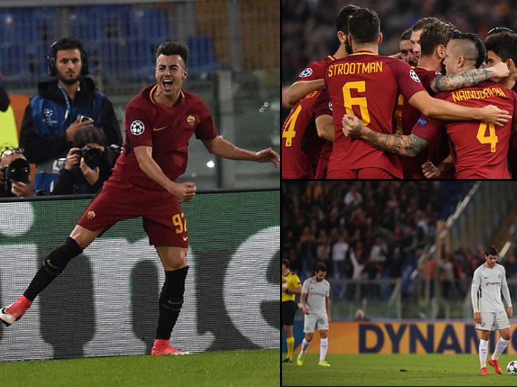 AS Roma vs Chelsea. Copyright: INDOSPORT