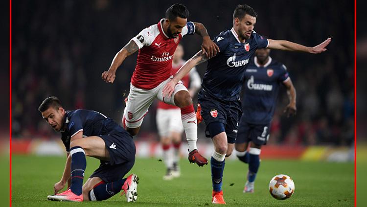 Arsenal vs Zvezda. Copyright: INDOSPORT