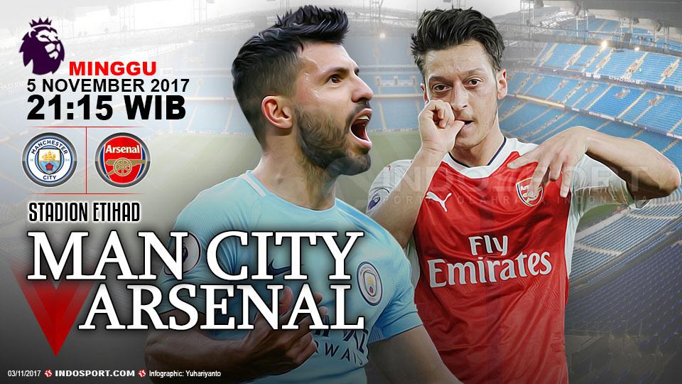 Prediksi Manchester City vs Arsenal Copyright: Grafis:Yanto/Indosport.com