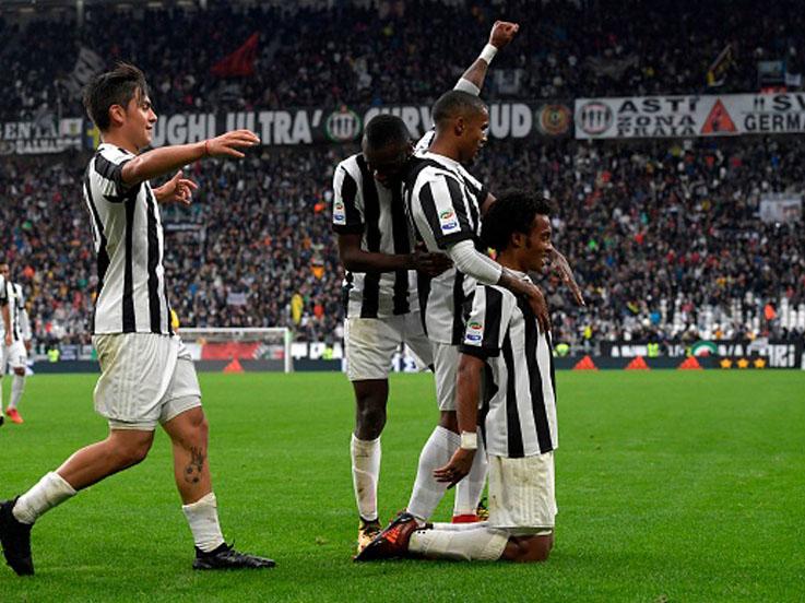 Selebrasi para pemain Juventus. Copyright: INDOSPORT