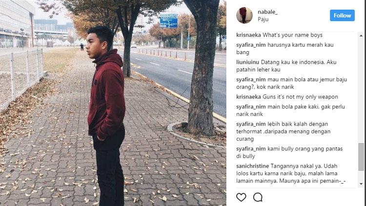 Akun Instagram Nabil Hakim Bokhari dihujat netizen. Copyright: Instagram/@nabale_
