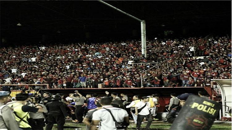 Suasana di Stadion Andi Mattalatta pasca laga PSM Makassar vs Bali United Copyright: @Baliunitedfc