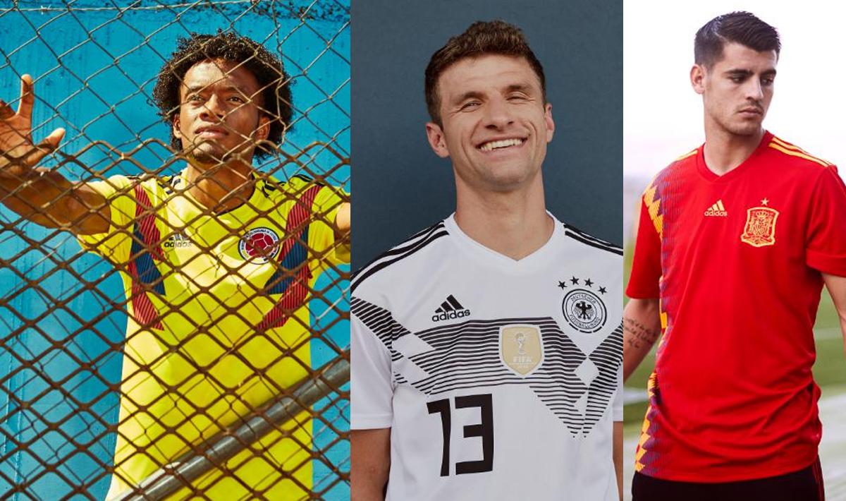 Jersey Anyar Kolombia, Jerman, dan Spanyol untuk Piala Dunia 2018.