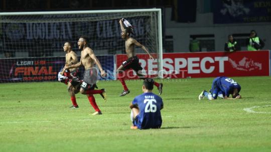 Detik-detik Persipura U-19 memenangkan Liga 1 U-19.