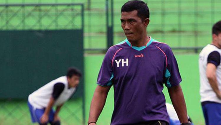 Pelatih kiper Arema FC, Yanuar Hermansyah.