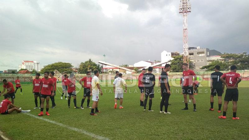 PSM Makassar saat ingin latihan.