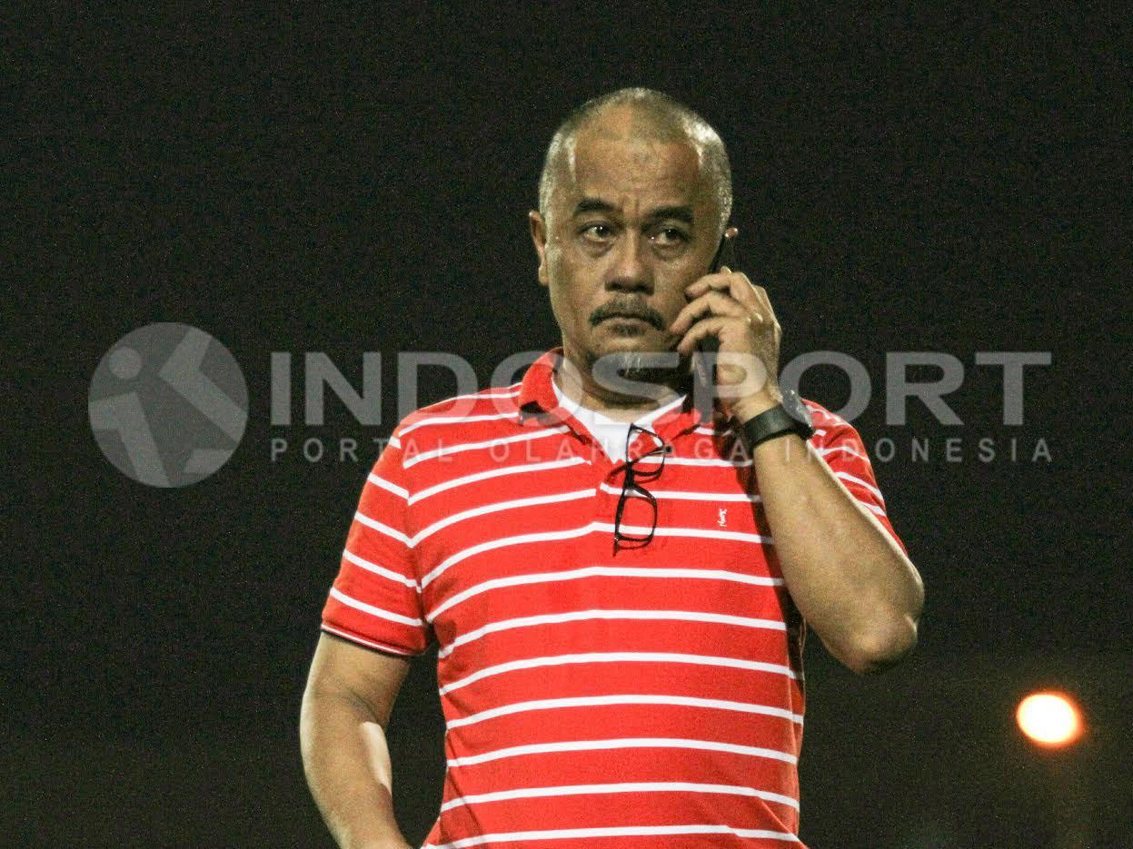 Haruna Soemitro, manajer Madura United. Copyright: Ian Setiawan/INDOSPORT