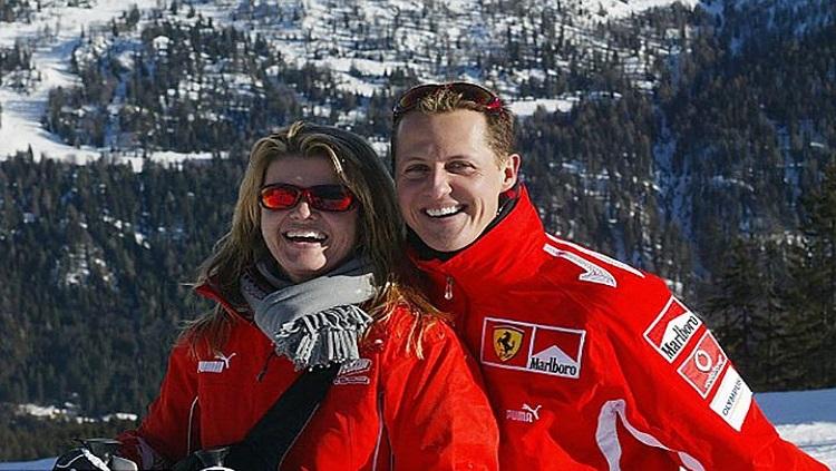 Michale Schumacher dan istrinya Corinna - INDOSPORT