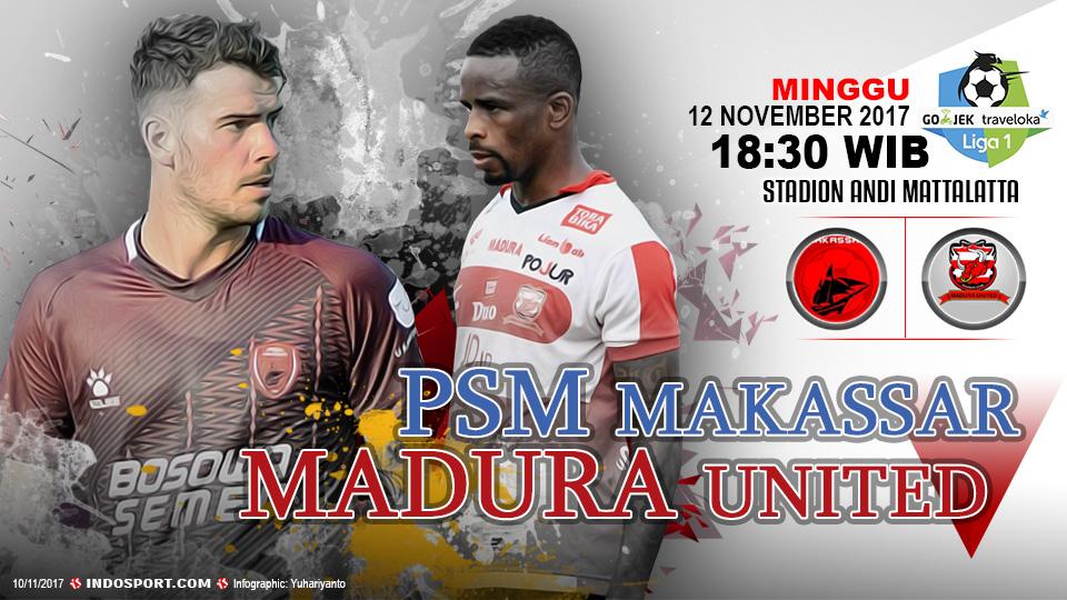 Prediksi PSM Makassar vs Madura United Copyright: Indosport.com