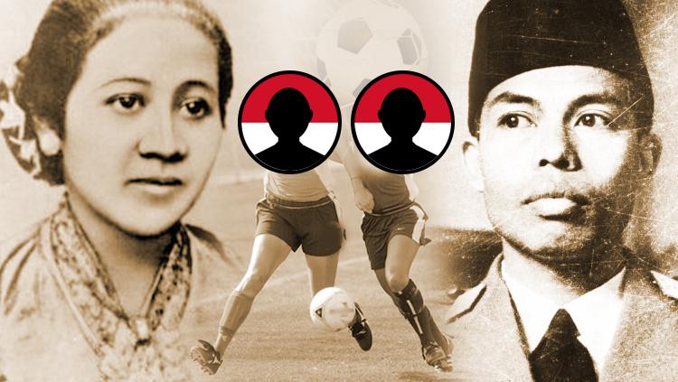 Raden Ajeng Kartini dan Jendera Besar Soedirman.