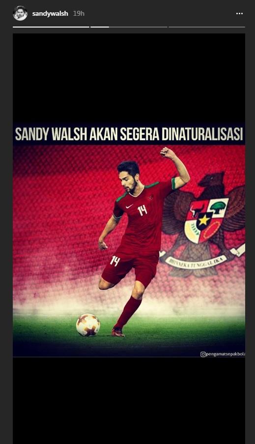 Sandy Walsh siap dinaturalisasi. Copyright: Instagram.com/sandywalsh