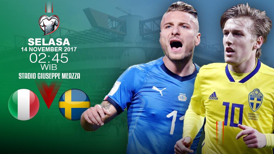 Italia vs Swedia - INDOSPORT