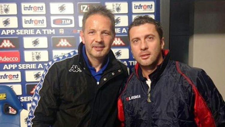 Sinisia MIhajlovic (kiri) dan Miljan Radovic. Copyright: Instagram@MiljanRadovic