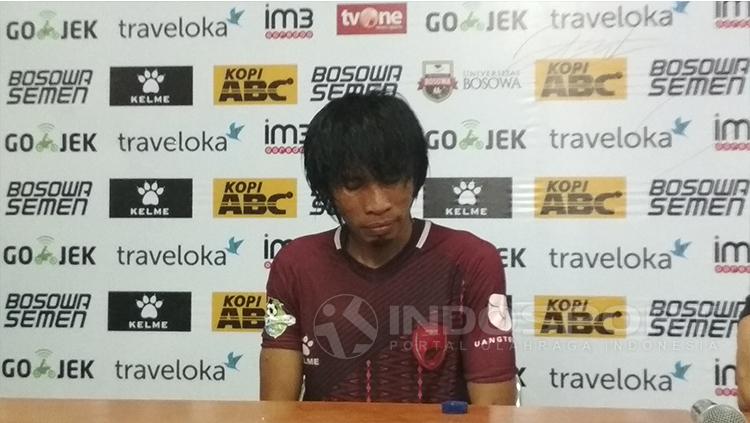 Jumpa pers Syamsul Chairuddin usai terakhir kali bermain untuk PSM Makassar.