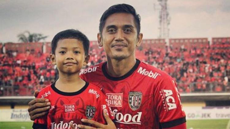 I Made Adi Wirahadi, pemain Bali United yang kini dipinjamkan ke PSMS Medan. Copyright: Instagram/@adi_binter_wirahadi