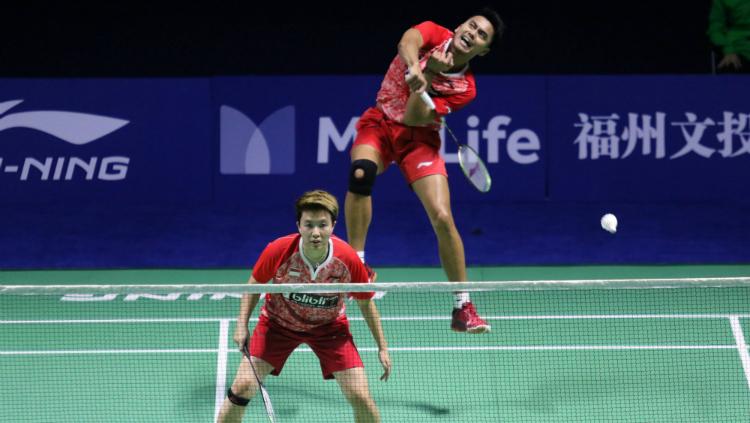 Tontowi Ahmad/Liliyana Natsir di babak pertama China Open 2017. Copyright: Humas PBSI