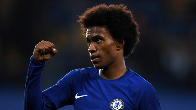 Pemain Chelsea, Willian. Copyright: INDOSPORT