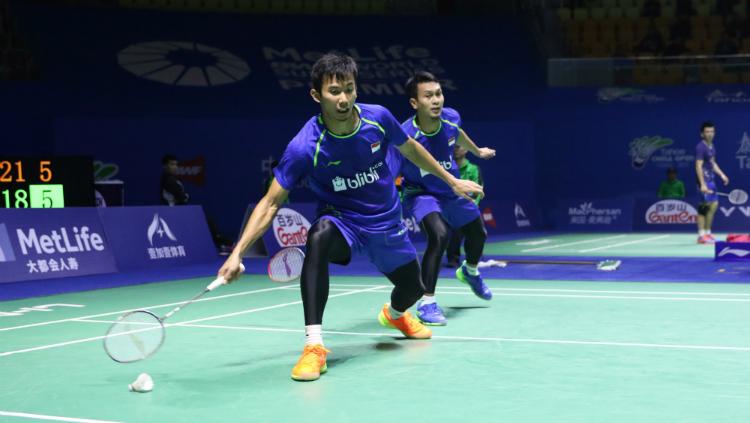 Mohammad Ahsan/Rian Agung Saputro di babak pertama China Open 2017. - INDOSPORT