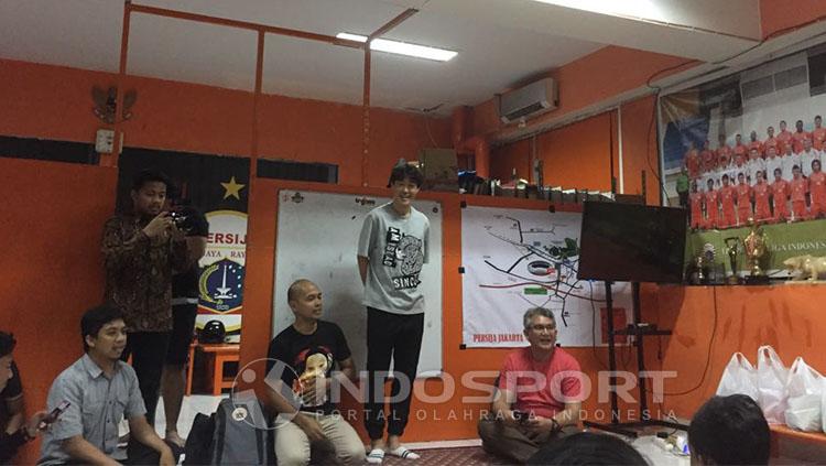 Hong Soon-hak berpamitan kepada The Jakmania.