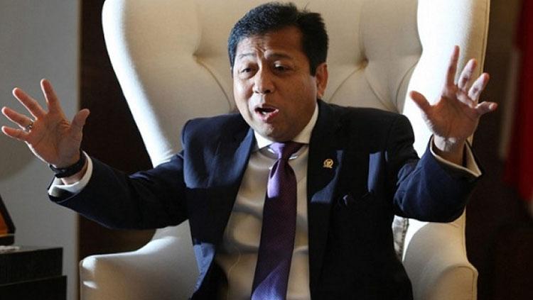 Setya Novanto sempat memiliki jejak di sepakbola nasional. Copyright: Internet